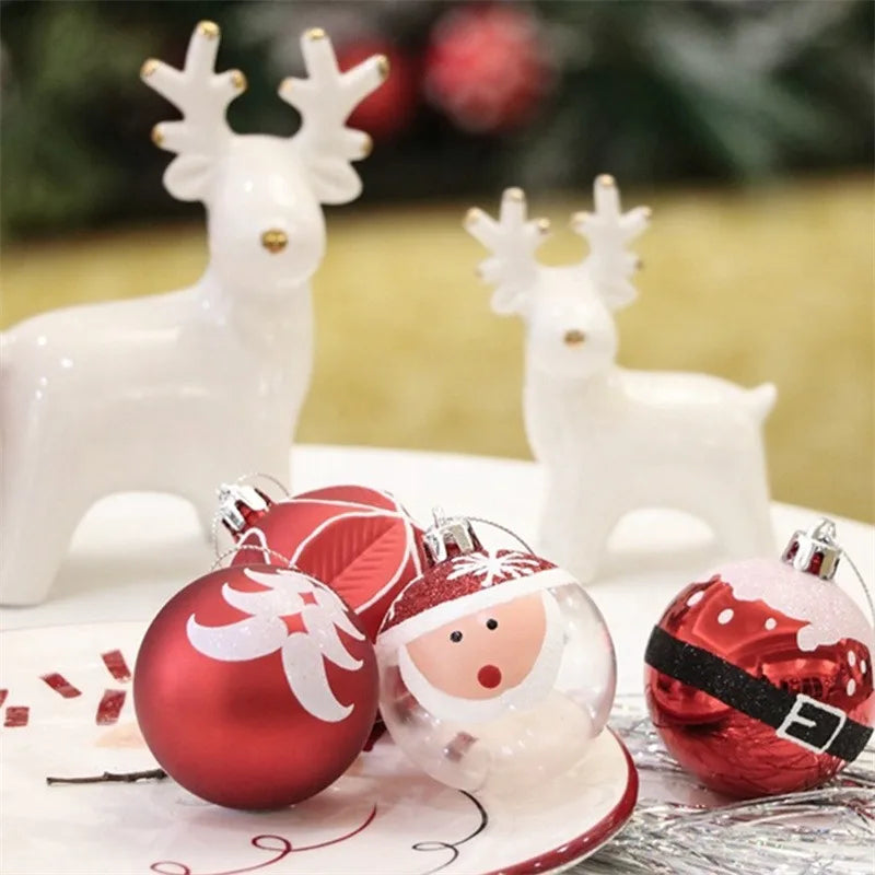 Kit 9 Bolas de Natal – Enfeites para Árvore e Decoração Natalina.