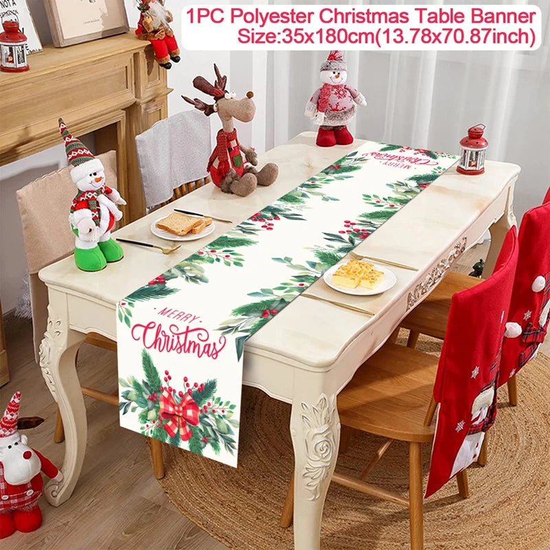 Caminho de Mesa Natalino, decoração para Casa e Festa.