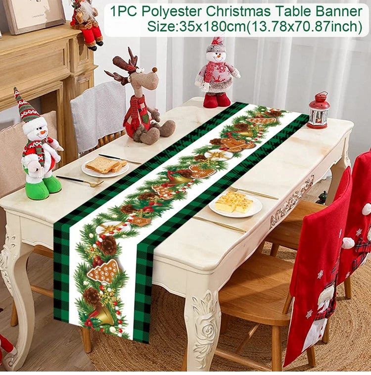 Caminho de Mesa Natalino, decoração para Casa e Festa.