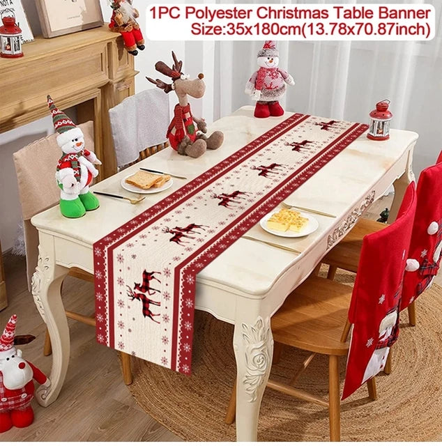 Caminho de Mesa Natalino, decoração para Casa e Festa.