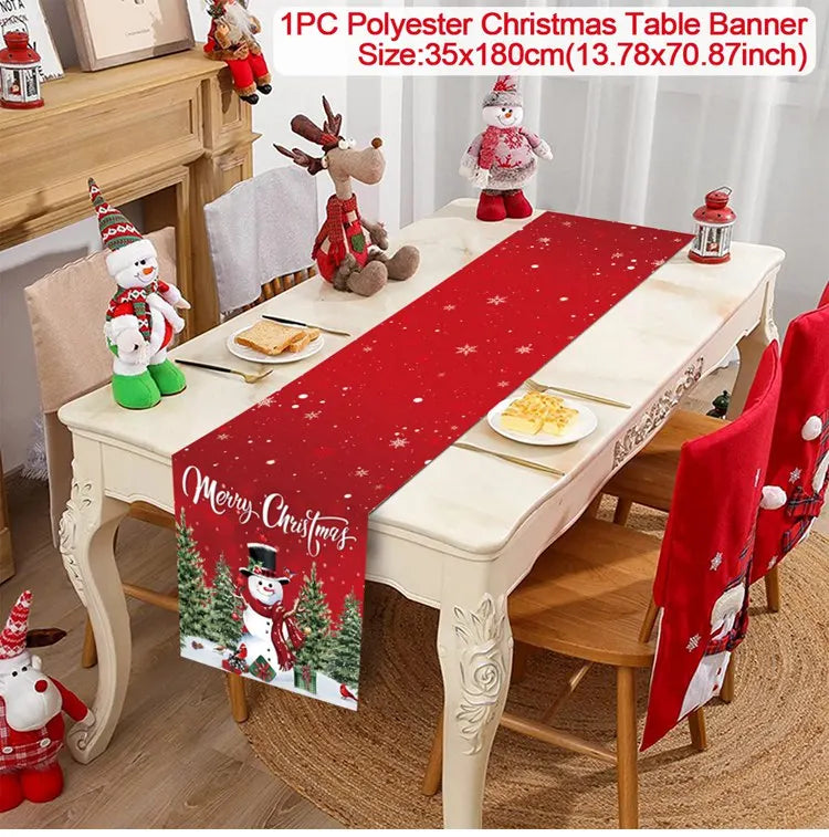 Caminho de Mesa Natalino, decoração para Casa e Festa.