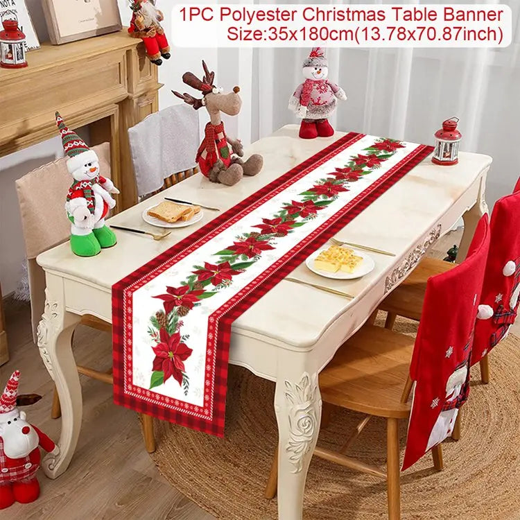 Caminho de Mesa Natalino, decoração para Casa e Festa.