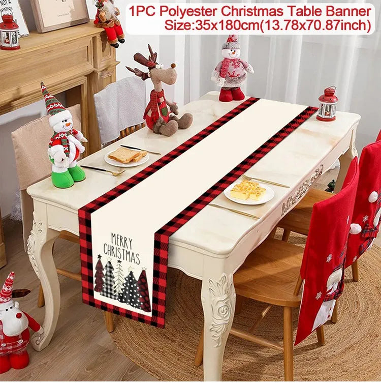 Caminho de Mesa Natalino, decoração para Casa e Festa.