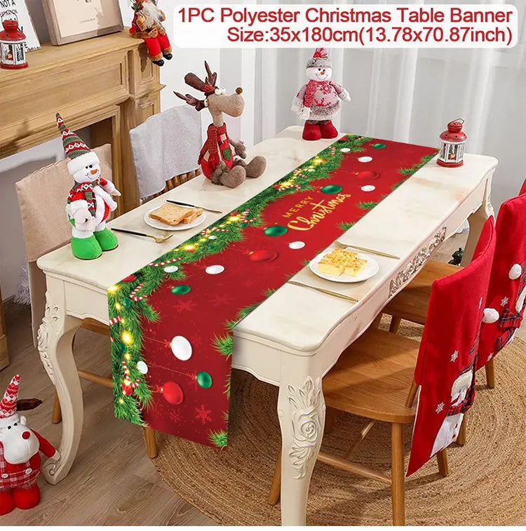 Caminho de Mesa Natalino, decoração para Casa e Festa.