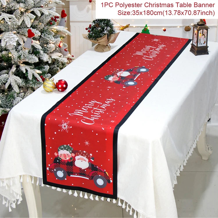 Caminho de Mesa Natalino, decoração para Casa e Festa.