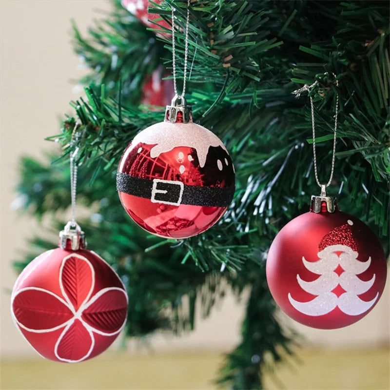 Kit 9 Bolas de Natal – Enfeites para Árvore e Decoração Natalina.