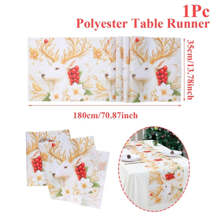 Caminho de Mesa Natalino, decoração para Casa e Festa.