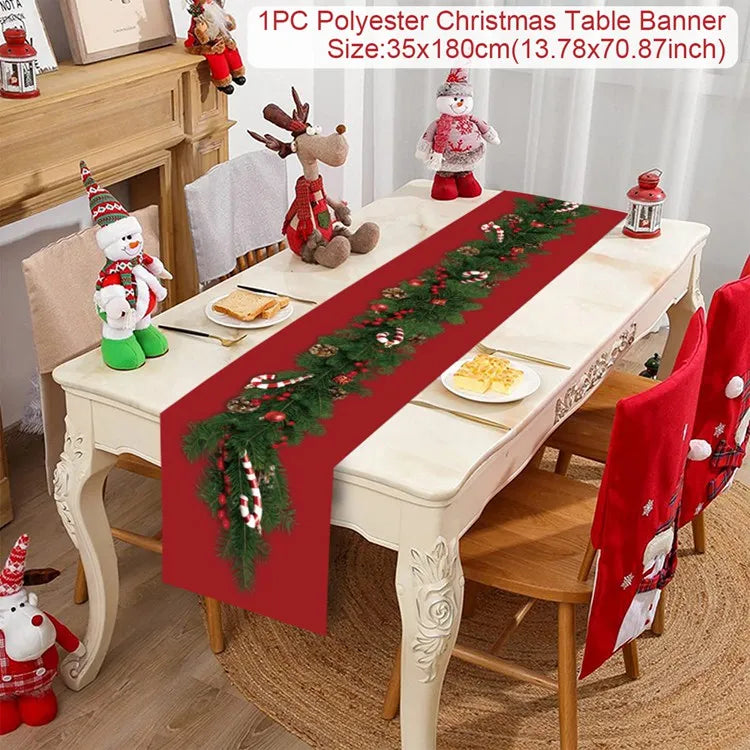 Caminho de Mesa Natalino, decoração para Casa e Festa.