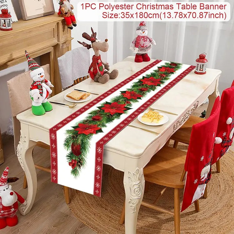 Caminho de Mesa Natalino, decoração para Casa e Festa.
