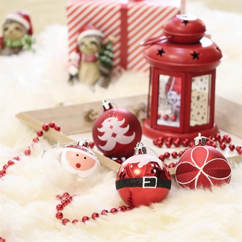Kit 9 Bolas de Natal – Enfeites para Árvore e Decoração Natalina.