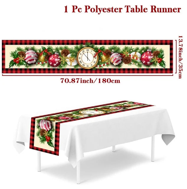 Caminho de Mesa Natalino, decoração para Casa e Festa.