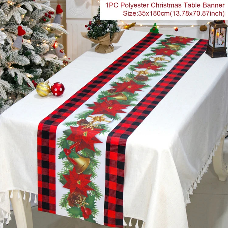 Caminho de Mesa Natalino, decoração para Casa e Festa.