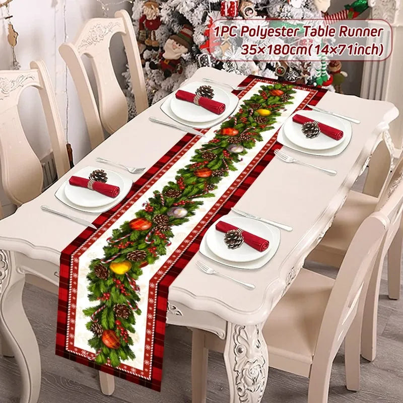 Caminho de Mesa Natalino, decoração para Casa e Festa.