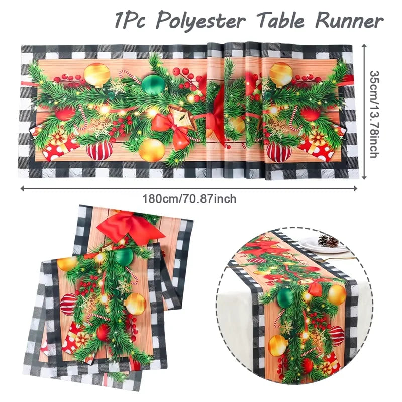 Caminho de Mesa Natalino, decoração para Casa e Festa.