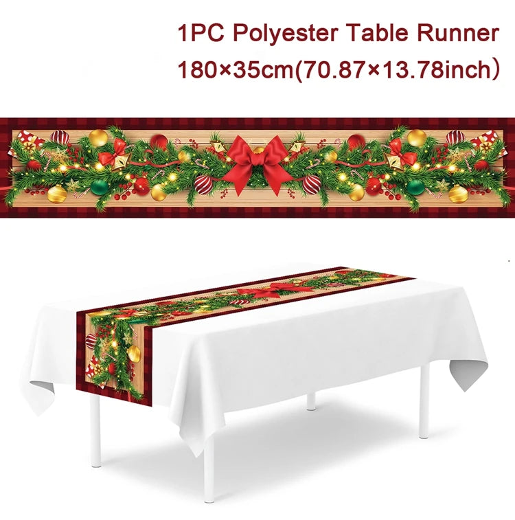 Caminho de Mesa Natalino, decoração para Casa e Festa.