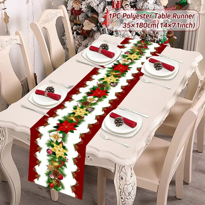 Caminho de Mesa Natalino, decoração para Casa e Festa.