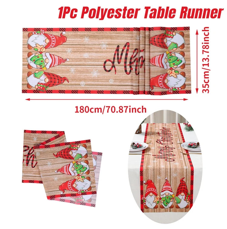 Caminho de Mesa Natalino, decoração para Casa e Festa.