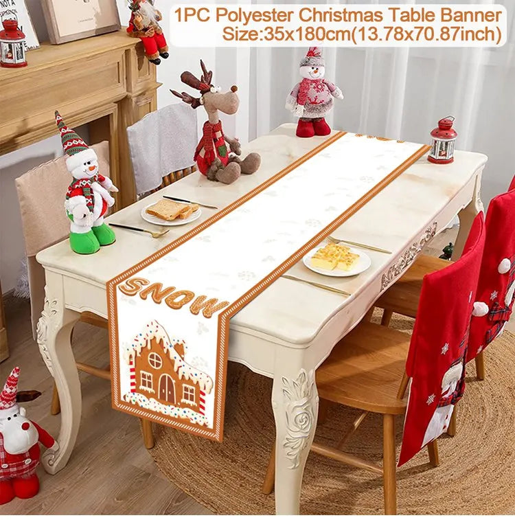 Caminho de Mesa Natalino, decoração para Casa e Festa.