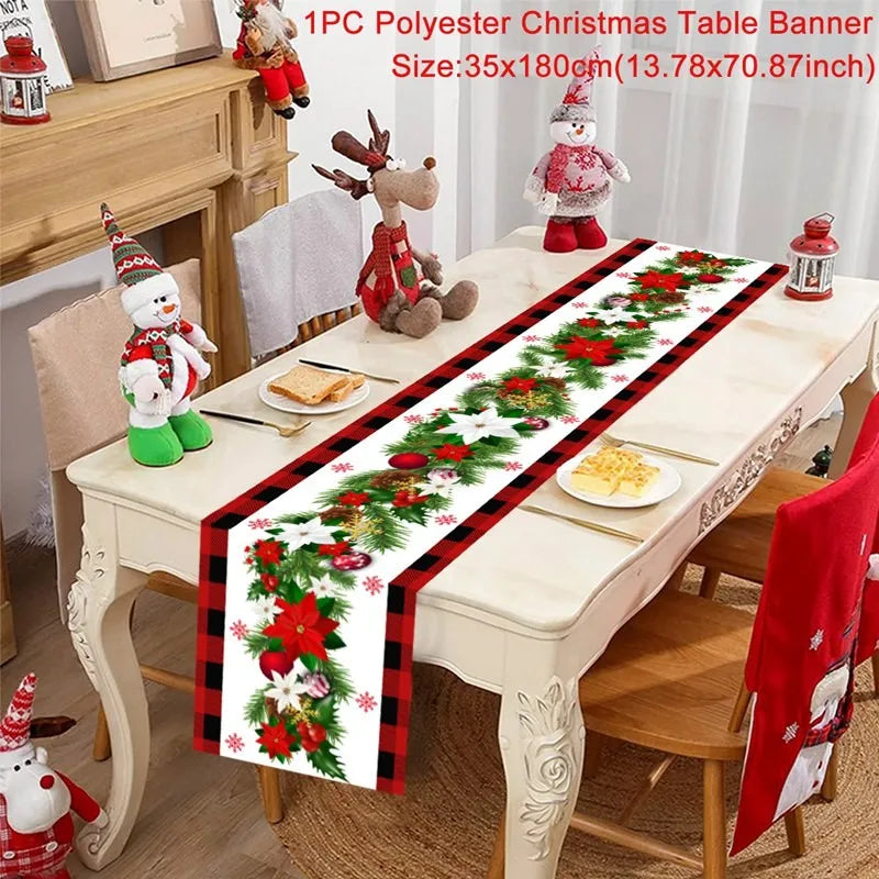 Caminho de Mesa Natalino, decoração para Casa e Festa.