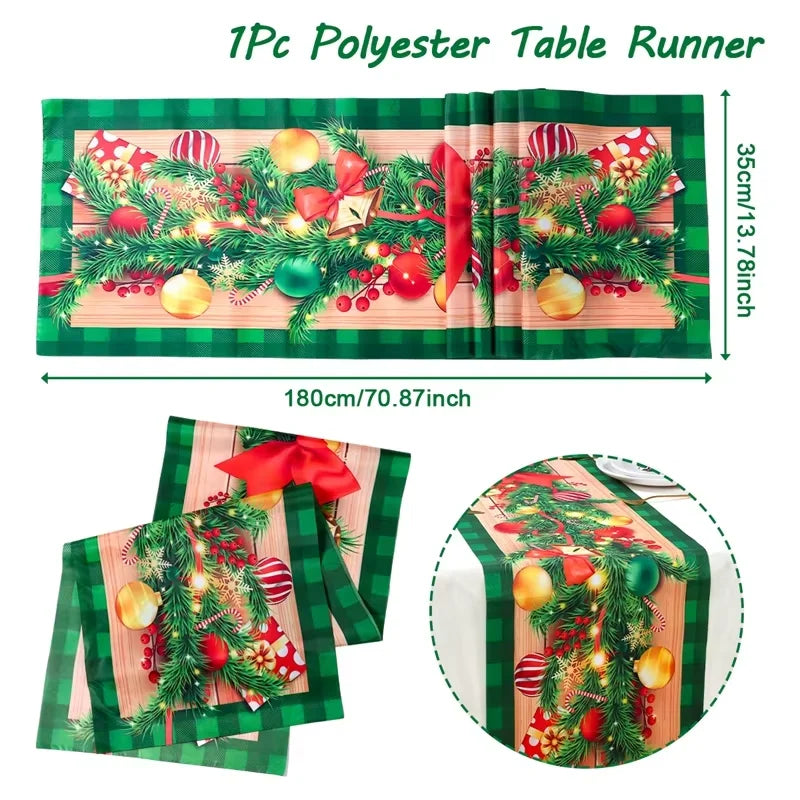 Caminho de Mesa Natalino, decoração para Casa e Festa.