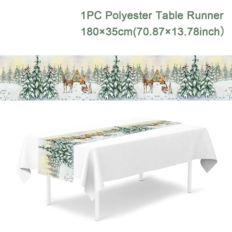 Caminho de Mesa Natalino, decoração para Casa e Festa.