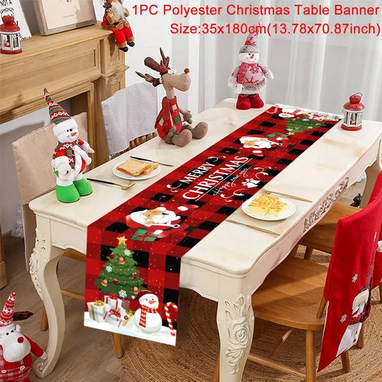 Caminho de Mesa Natalino, decoração para Casa e Festa.