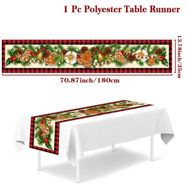 Caminho de Mesa Natalino, decoração para Casa e Festa.